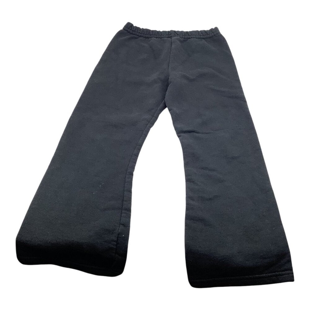 Hanes Girls Black ComfortBlend Fleece Sweatpants Open Leg XS 4/5‎